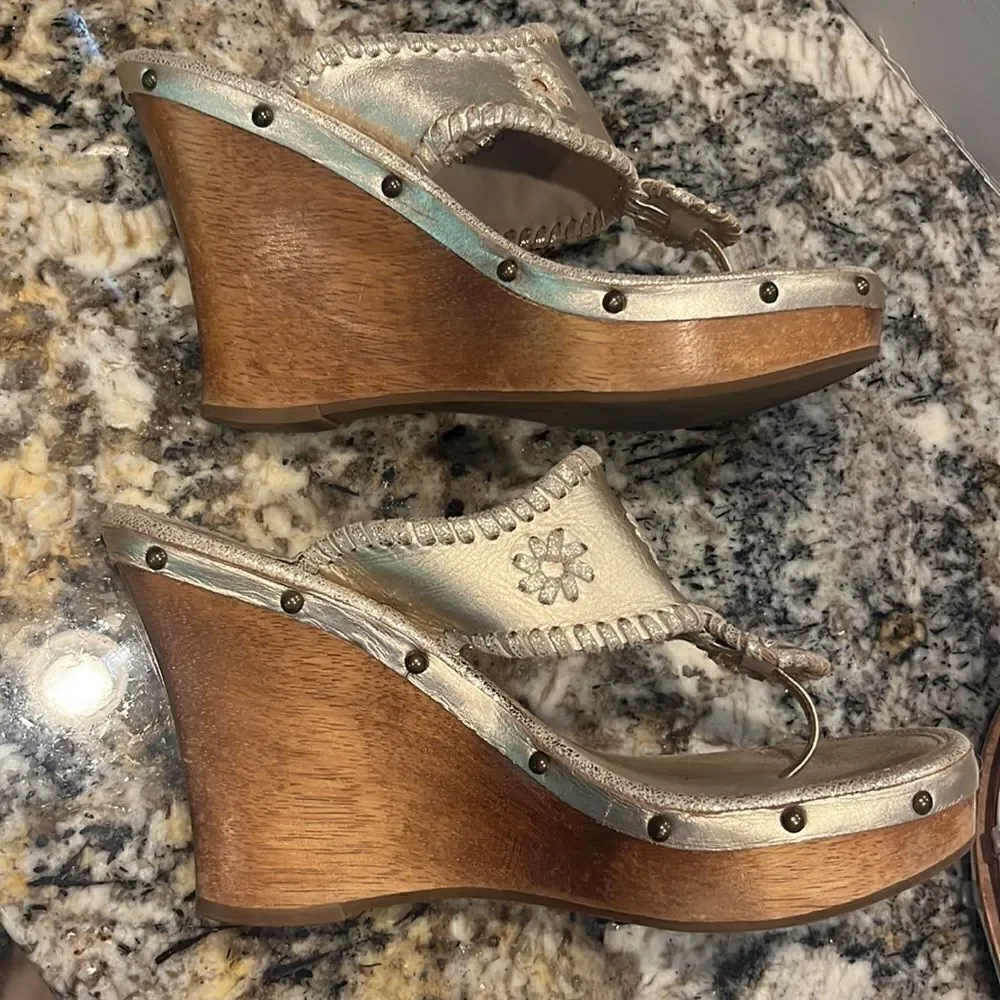 Jack Rogers Heeled Wedges